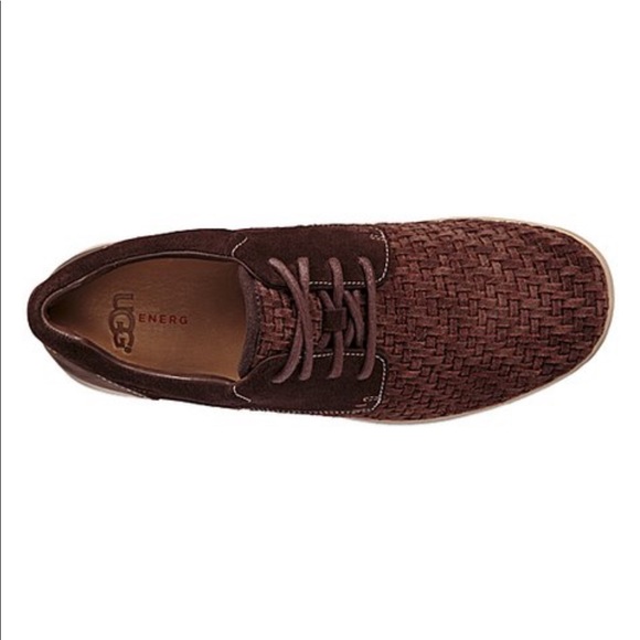 Men’s UGG Stout Hepner Woven Suede Sneaker - Picture 4 of 5
